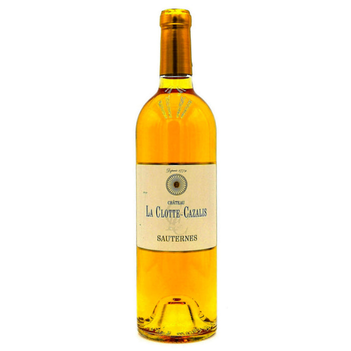 Ch La Clotte-Cazalis 2016 Sauternes HALF BOTTLE