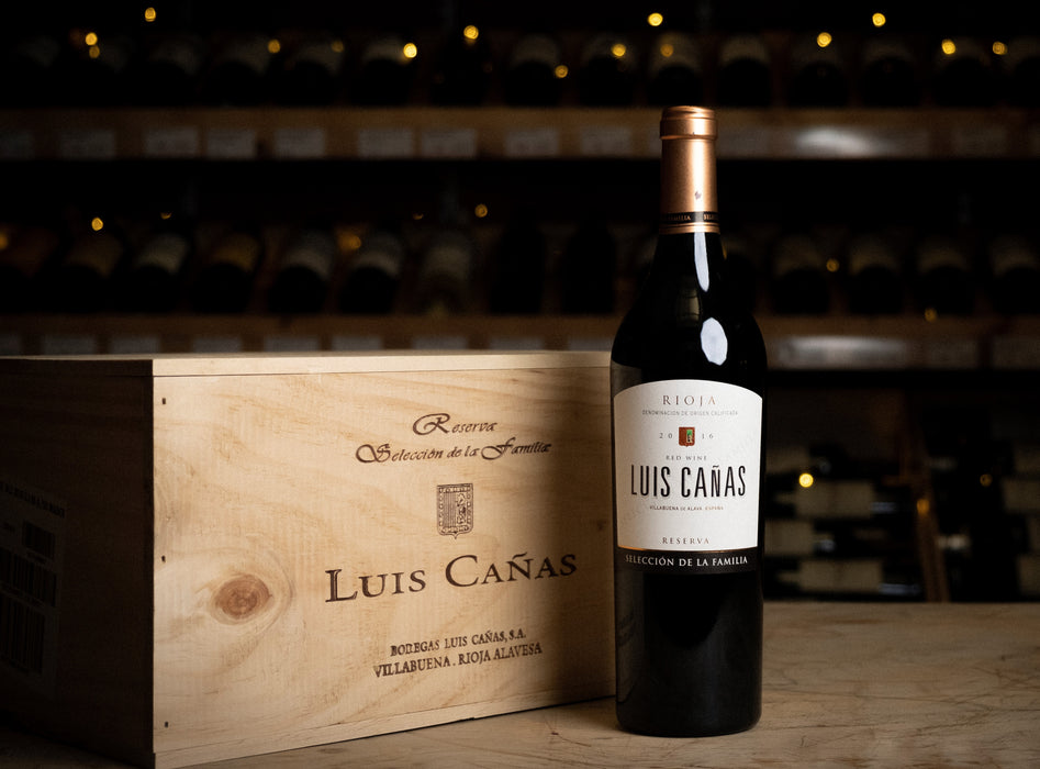 Luis Cañas Rioja Selección de la Familia Reserva - 6 pack in wood