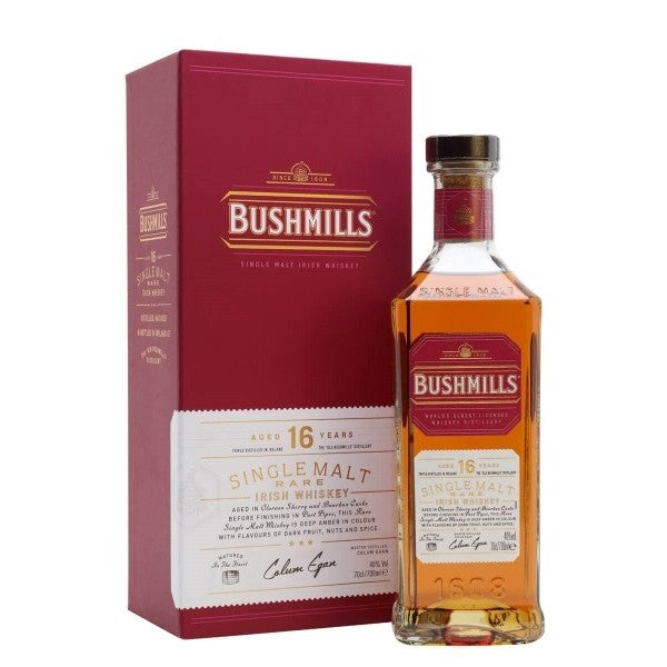 Bushmills Distillery 16 YO Single Malt in gift box