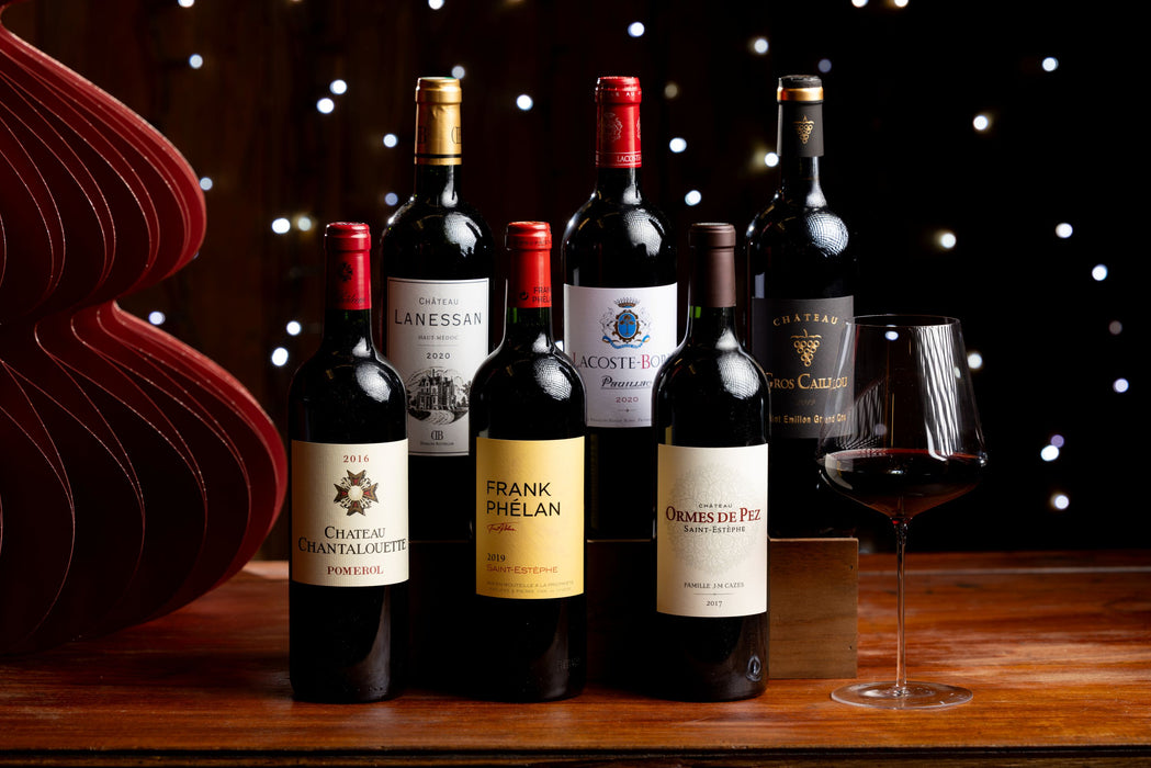 Bordeaux Adventurer 6 Bottle Gift Case in Wood