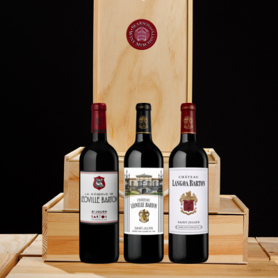 Chateau Léoville Barton 3 Pack in wood