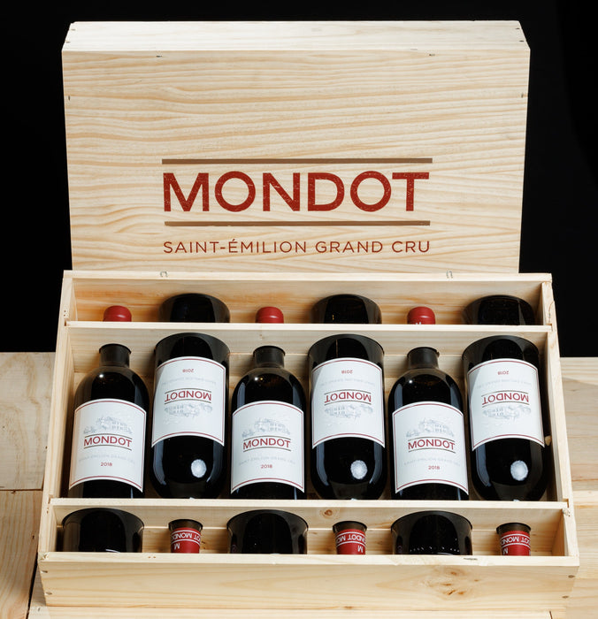 Mondot, Chateau Troplong, Saint Emilion Grand Cru, 2018, 6 Bottle Wooden Case Deal