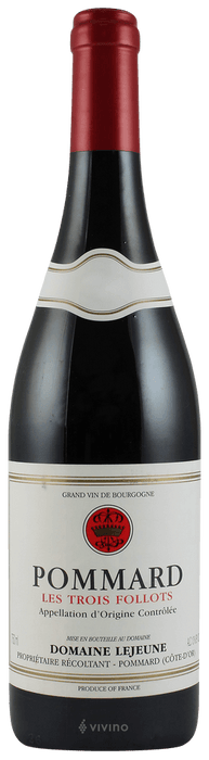 Pommard ‘Les Trois Follots’, Domaine Lejeune 2023